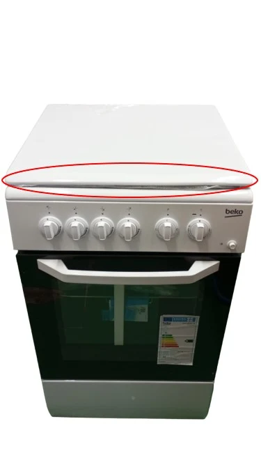 AREA OCCASIONI 2321 Cucina Gas Beko CSS42014FW 4 Fuochi Forno Elettrico 54 Litri (A85xL50xP50) Bianco