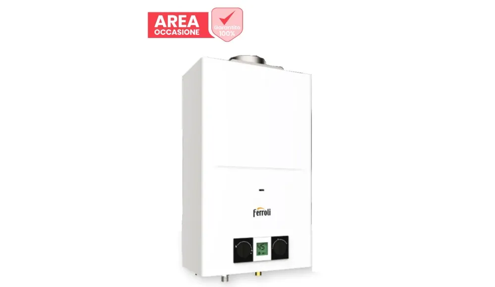 AREA OCCASIONI Scaldabagno Gas Ferroli PEGASO ECO 14 camera aperta low NOx GPL