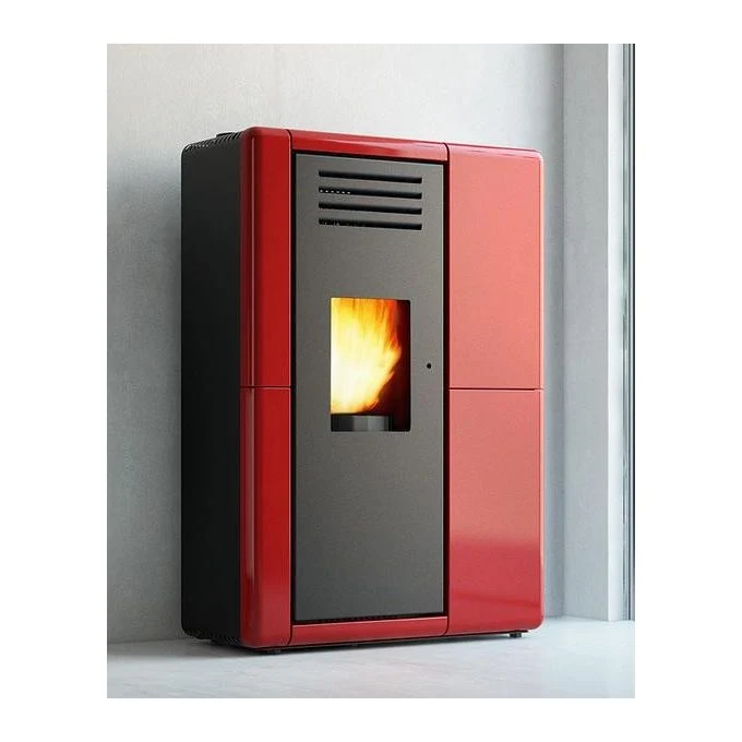 AREA OCCASIONI Stufa Ermetica Pellet Anselmo Cola Modello CUPIDO 8 kW LA1KF30Y colore Bordeaux AO749