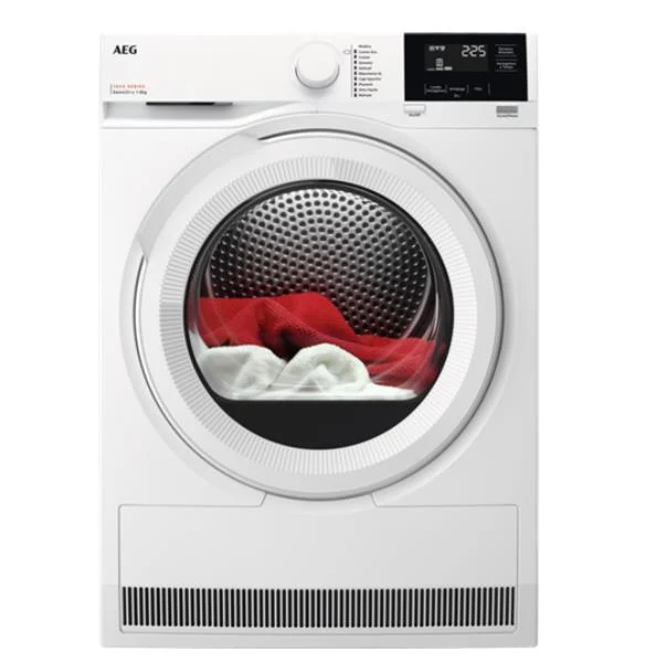 Asciugatrice Pompa di calore 8 kg AEG TR7G81OW Serie 7000 SensiDry OkoFlow (A85xL59,6xP63,8) Classe ++