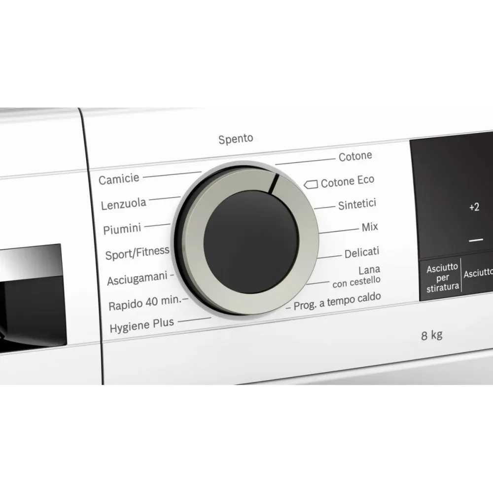Asciugatrice Pompa di Calore 8 Kg Bosch WQG233D0IT Serie 6 (A84,2xL59,8x59,9) Classe +++