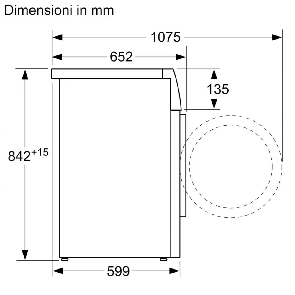 Asciugatrice Pompa di Calore 8 Kg Bosch WQG233D0IT Serie 6 (A84,2xL59,8x59,9) Classe +++