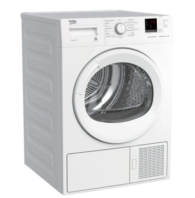 Asciugatrice Pompa di calore Carico Frontale Beko 8 Kg DRX837WI Motore ProSmart Inverter EcoGentle AquaWave Classe +++