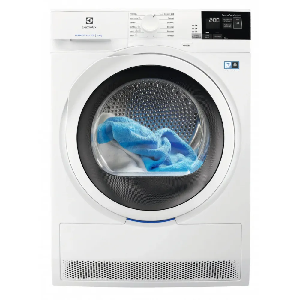 Asciugatrice Pompa di Calore 9 kg Electrolux EW7H492Y (A85xL59,6xP63,8) Classe ++