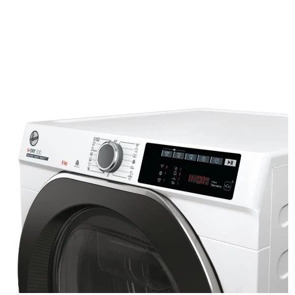 Asciugatrice Pompa di Calore Hoover H-DRY 500 NDE H8A3TCBEXS-S 8 Kg (A85xL59,6xP58,5) Classe +++ Motore Eco-Power Active D...