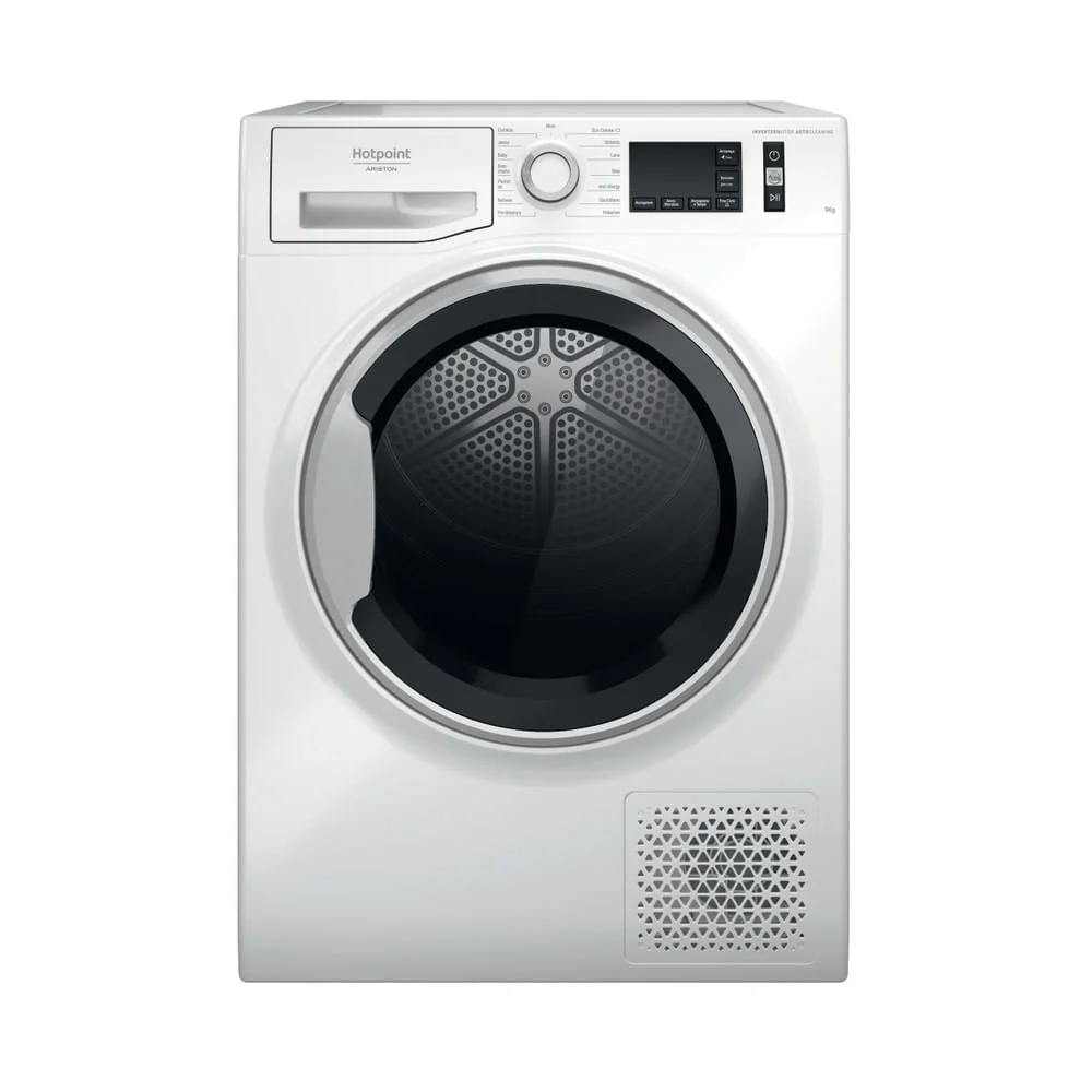 Asciugatrice Pompa Di Calore Hotpoint Active NT M11 9X3SKY IT 9 Kg Classe +++ (A84,9xL59,7xP65,5) Anti allergy Motore inve...