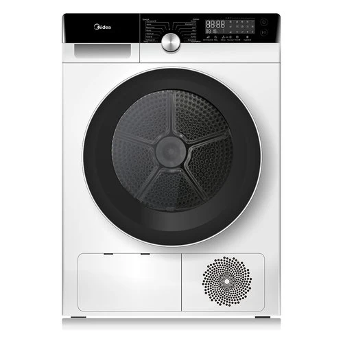 Asciugatrice Pompa Di Calore Midea MDK9A3 KNIGHT 9 Kg Classe +++(2021) Motore Inverter (A84,5xL64xP59,5) Bianco e Nero