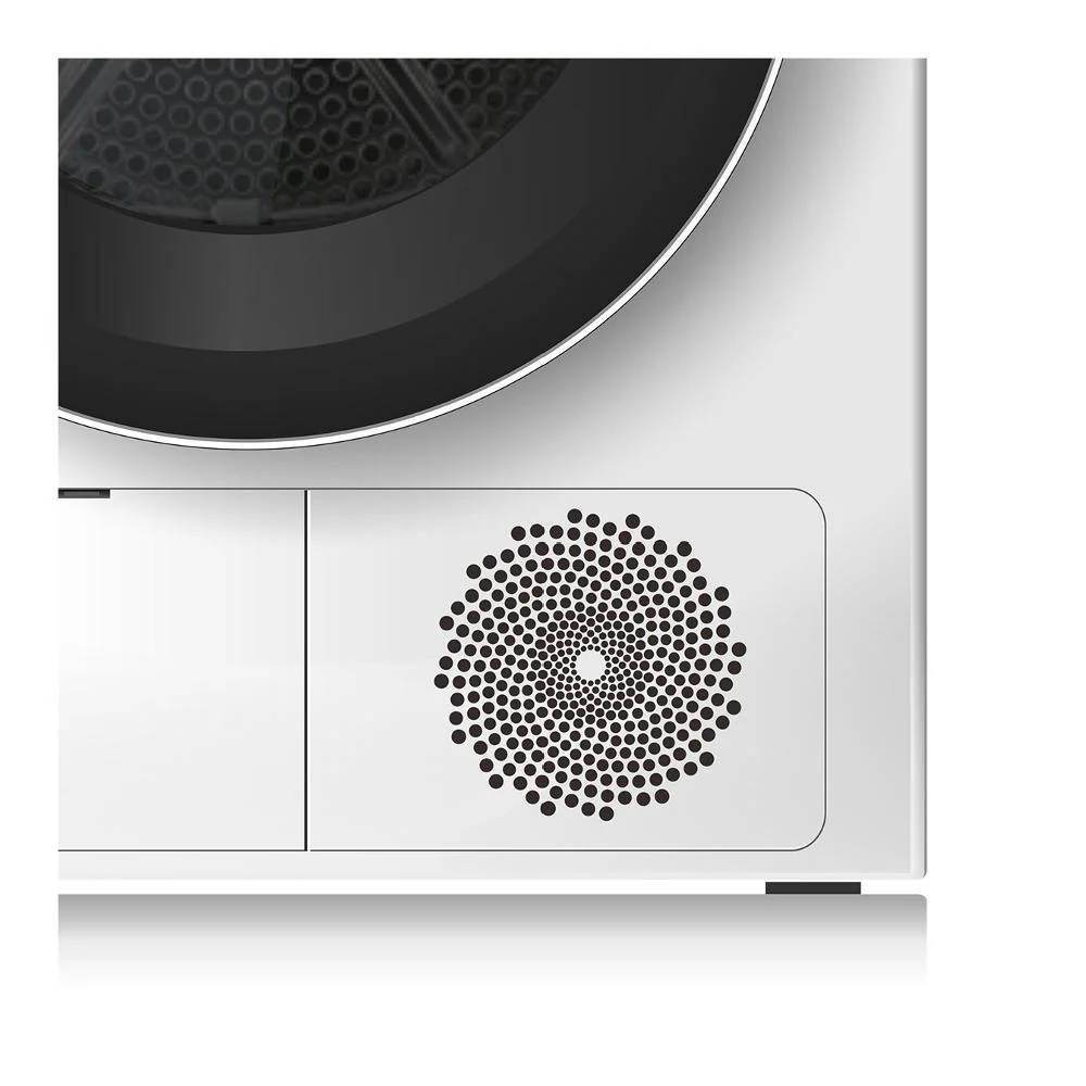 Asciugatrice Pompa Di Calore Midea MDK9A3 KNIGHT 9 Kg Classe +++(2021) Motore Inverter (A84,5xL64xP59,5) Bianco e Nero