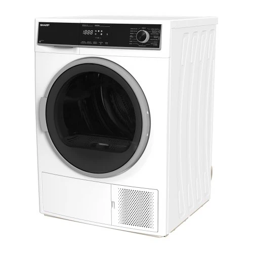 Asciugatrice Pompa Di Calore Sharp NHB9S7GW21 9 Kg (A84,5xL59,6xP60,9) Funzione Refresh Classe ++(2021) Bianco e Nero