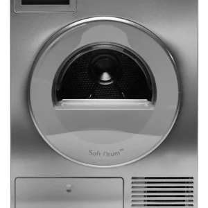 Ⓜ️🔵🔵🔵 Asko T 408 HD S - Asciugatrice, Acciaio con frontalino alluminio, 8 kg, 700 W, Acciaio inox, +++