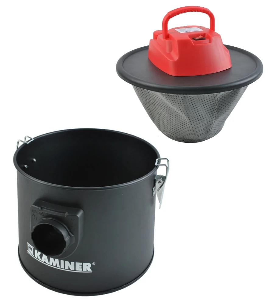 Aspiracenere Aspirapolvere 10 L Senza Sacco con Soffiatore 800 W Filtro HEPA