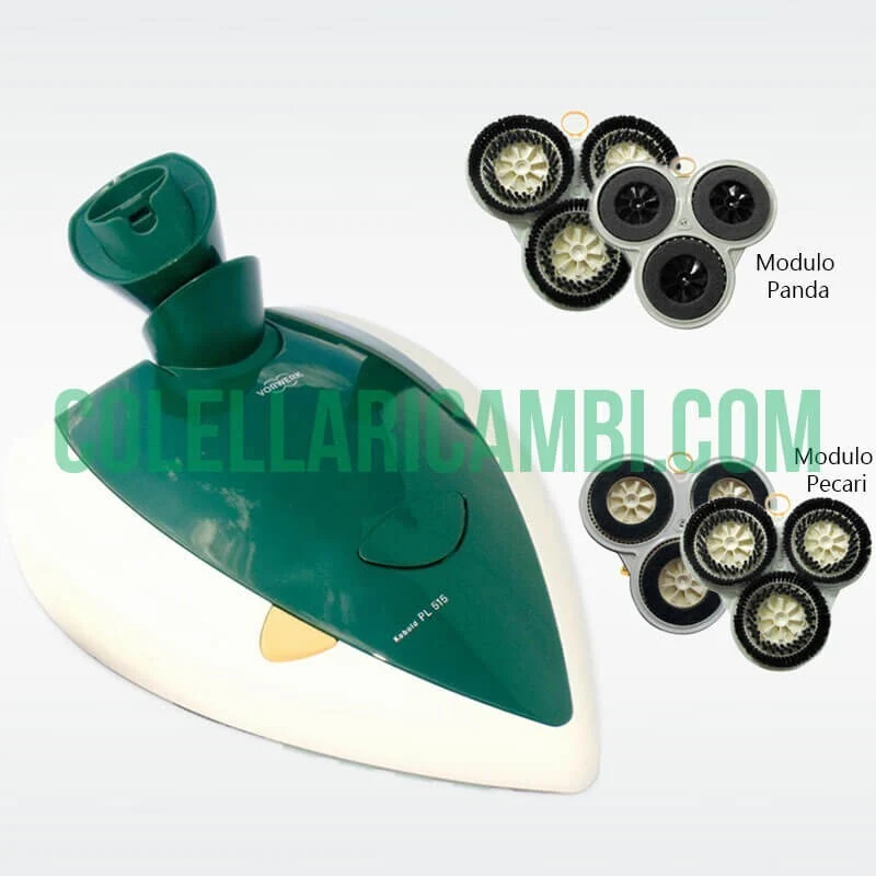 Aspirapolvere Vorwerk Folletto VK135 + Lucidatrice Cuore PL515 e Tubo Accessori Rigenerato Originale con Garanzia