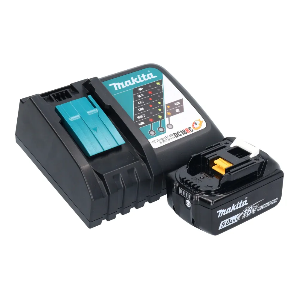 Aspiratore batteria Makita DCL 180 RTO 18 V 0,65 l serie Olive Outdoor Adventure + 1x batteria ricaricabile 5,0 Ah + caric...
