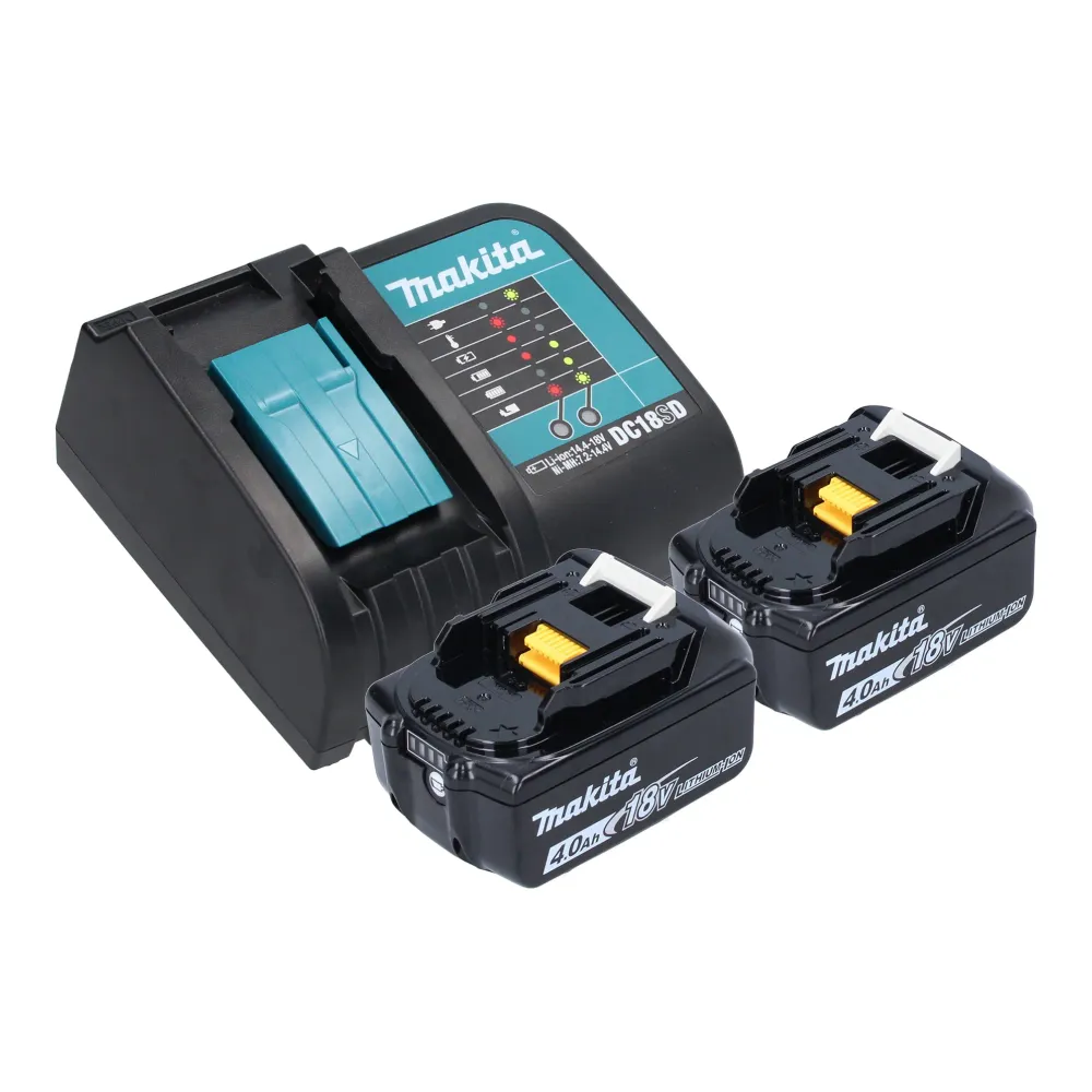 Aspiratore batteria Makita DCL 180 SM2O 18 V 0,65 l serie Olive Outdoor Adventure + 2x batteria ricaricabile 4,0 Ah + cari...