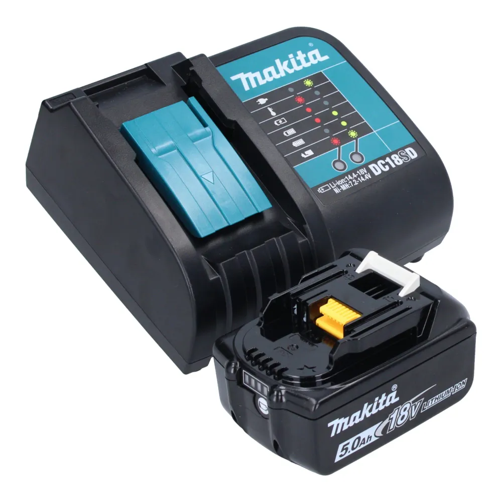 Aspiratore batteria Makita DCL 180 STO 18 V 0,65 l Serie Olive Outdoor Adventure + 1x batteria ricaricabile 5,0 Ah + caric...