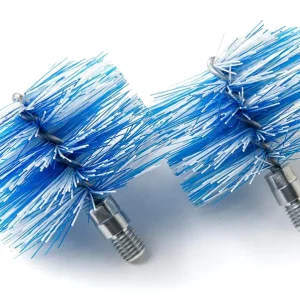 BARETTO - 2 Spazzole di Ricambio - Scovoli Pellet 120mm Nylon, Vite
