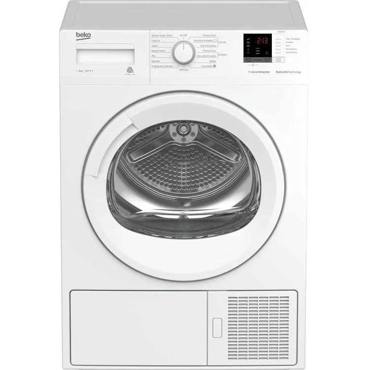 BEKO ASCIUGATRICE 8KG YOUNG SMART ++ INVERTER POMPA CALORE DISPLAY DRX837WI