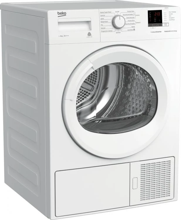 BEKO ASCIUGATRICE 8KG YOUNG SMART ++ INVERTER POMPA CALORE DISPLAY DRX837WI