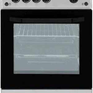 Beko Cucina Gas 4 Fuochi Forno Elettrico Larghezza Per Profondità 50x50 Cm Con Coperchio Colore Silver CSS42014FS 54 Litri