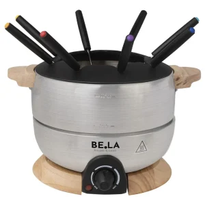 BergerLanz Set per fonduta 111997 – acciaio inossidabile – 1,8 l – 8 persone – elettrico