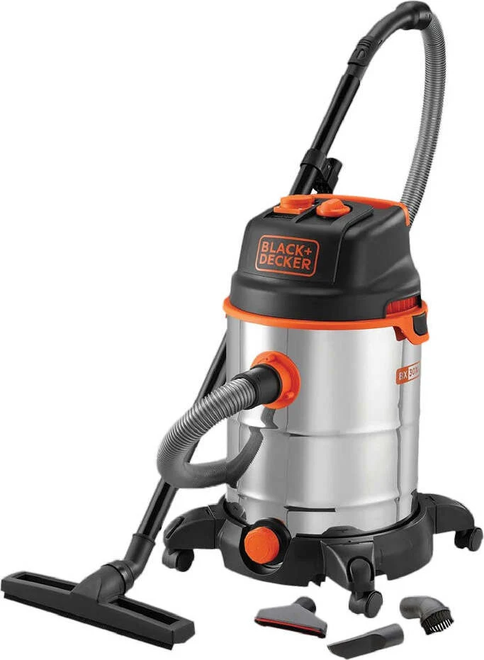 BIDONE ASPIRATUTTO INOX 'BXVC30XDE' Lt. 30 - 1600 W Black Decker