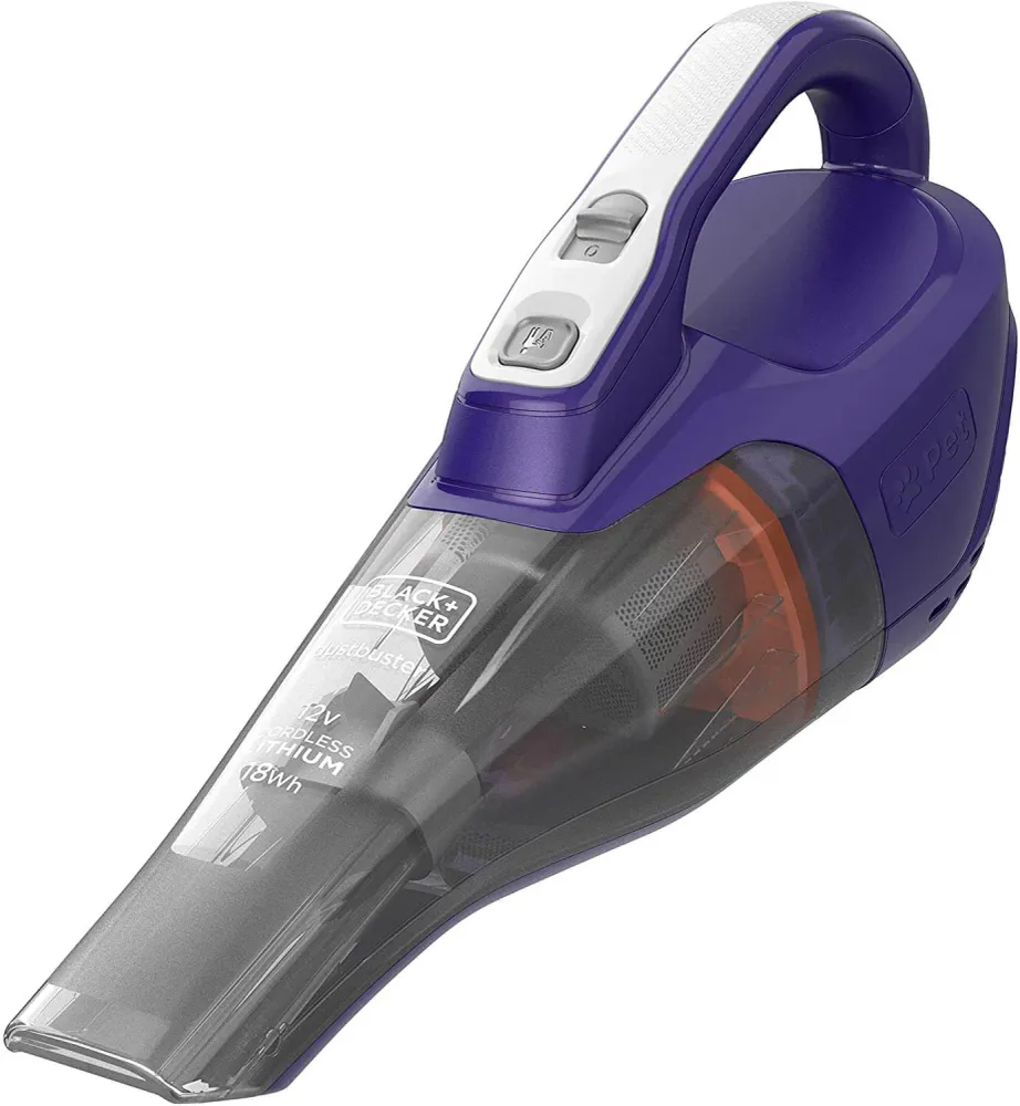 Black+Decker DVB315JP Aspirapolvere portatile per animali domestici da 12V 1,5Ah LITIO