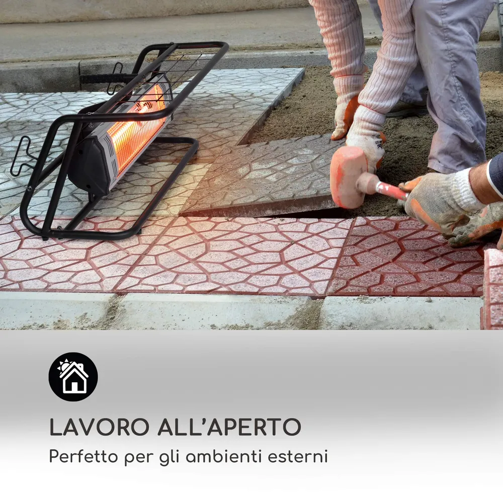 blumfeldt Team Mate - Lampada Riscaldante, Radiatore Infrarossi con Acciaio