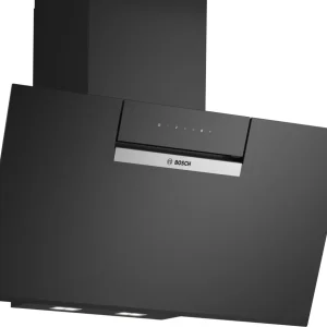 Bosch Extractor Hood Series 4, Cappuccio da parete, 80 cm, nero stampato vetro trasparente