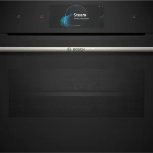 Bosch Herd/Oven Series 8, Installazione Compact Steam Forno, 60 x 45 cm, nero