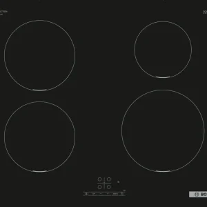 Bosch serie 4 pue611bb5j piano cottura induzione 60 cm nero, senza profili