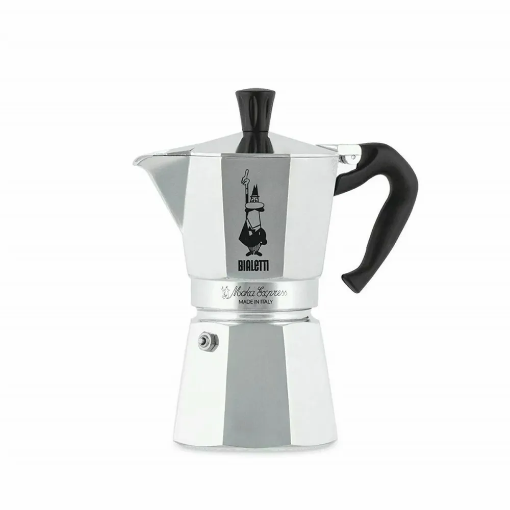 Caffettiera Italiana Bialetti 0001163 Argentato Alluminio 6 Tazze