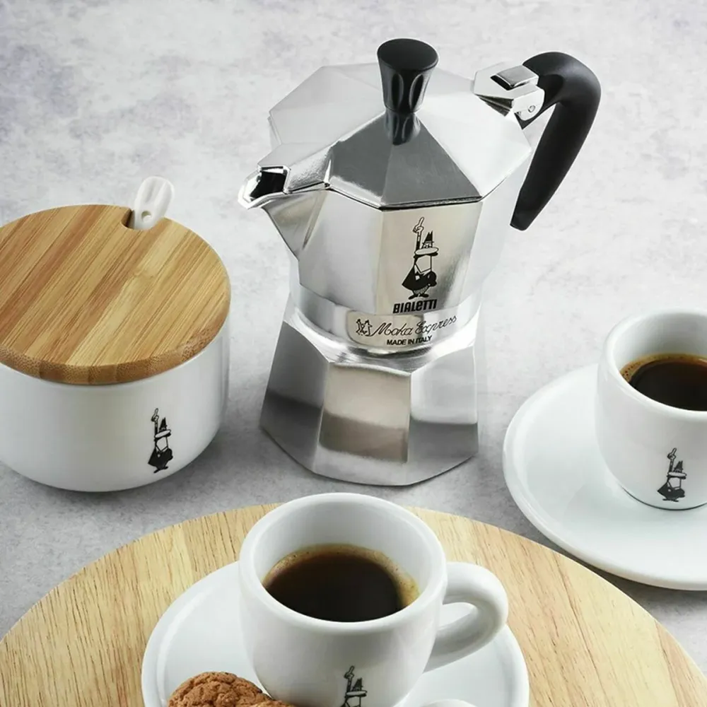 Caffettiera Italiana Bialetti 0001163 Argentato Alluminio 6 Tazze