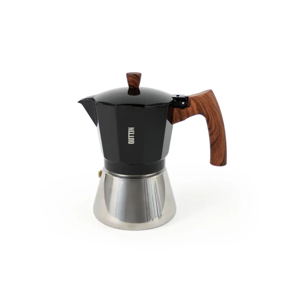 Caffettiera Italiana Quttin Nero 0,45 L (6 Unità)