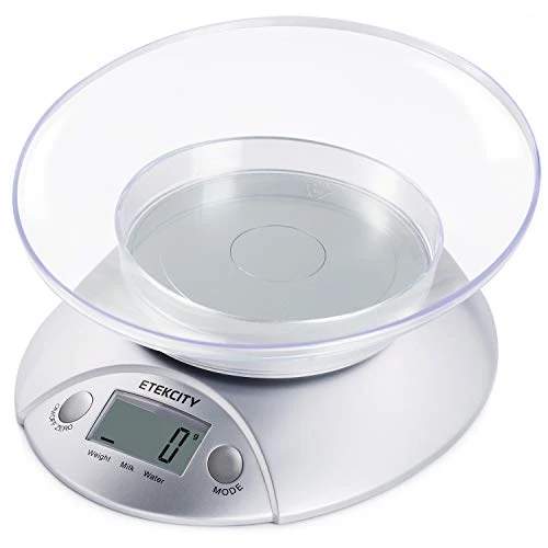 CAMRY Bilancia da Cucina Digitale Elettronica 5kg/11lb, Chiaro