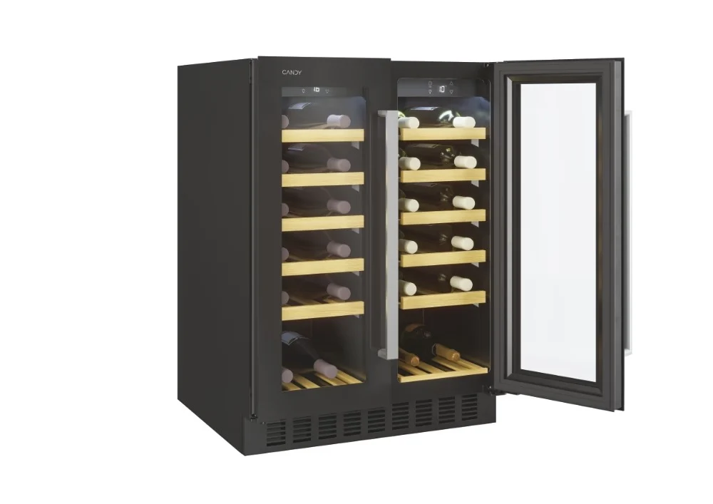 Cantina Incasso DiVino Candy CCVB 60D/1 Classe G da 38 Bottiglie (A81,3xL59,5xP56,2) Nero