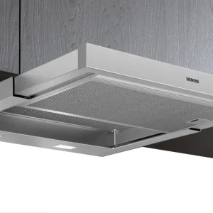 Cappuccio di estrattore Siemens IQ500, cappa da pattinaggio piatto, 60 cm, acciaio inossidabile, manubrio opzionale