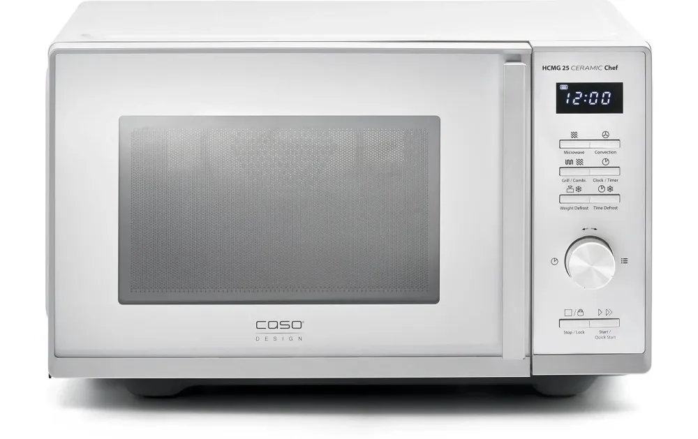 Caso Microonde combinato HCMG 25 Ceramic Chef – 25 l, grill & aria calda, 900 W – argento