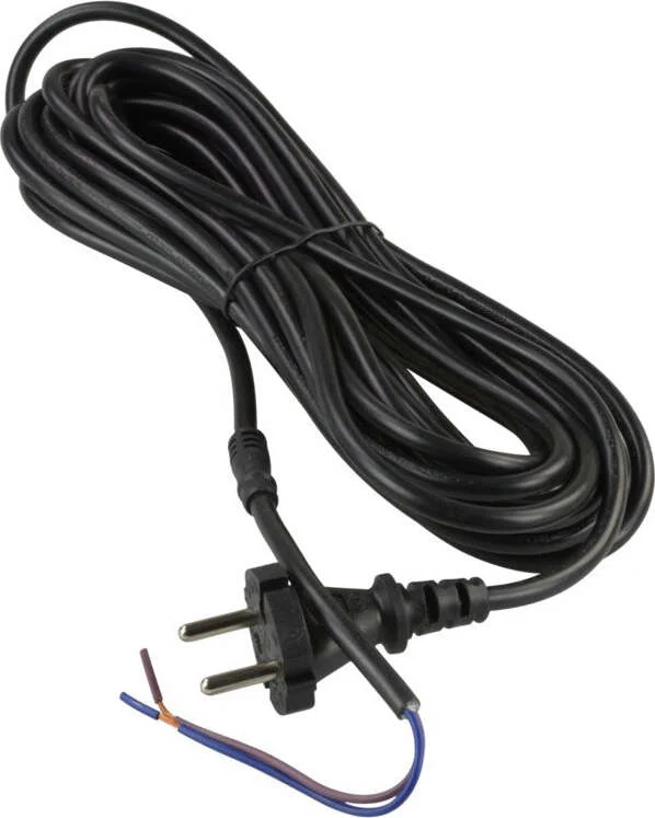 Cavo di Alimentazione Nero 8m per Electrolux ZS201, ZS205, ZS210, AEG AS203, AS210