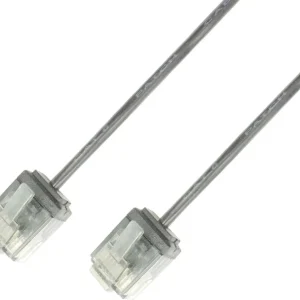 Cavo di rete Patch Rame Ultra Slim Cat.6 Grigio UTP 10 m Techly Professional