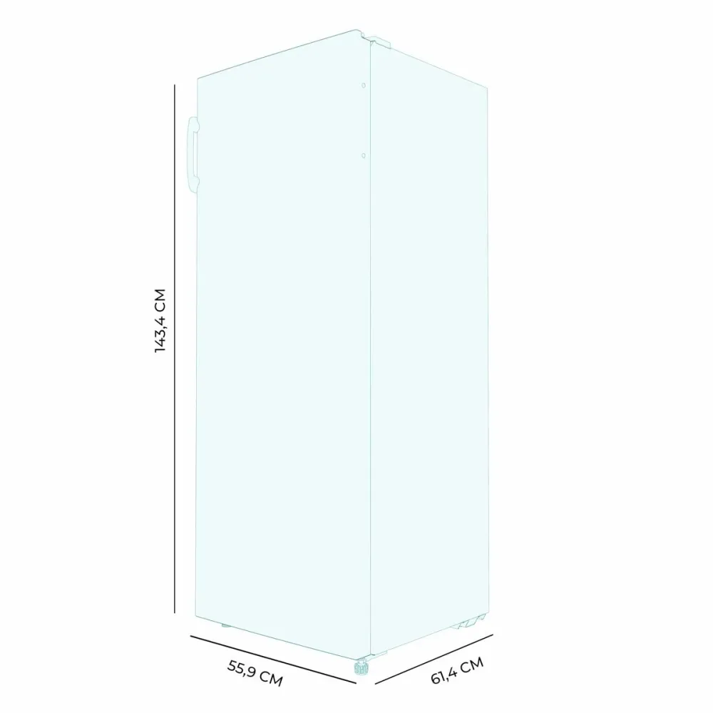 Cecotec Congelatore verticale No Frost Bolero CoolMarket UF 155 Bianco 155 L E