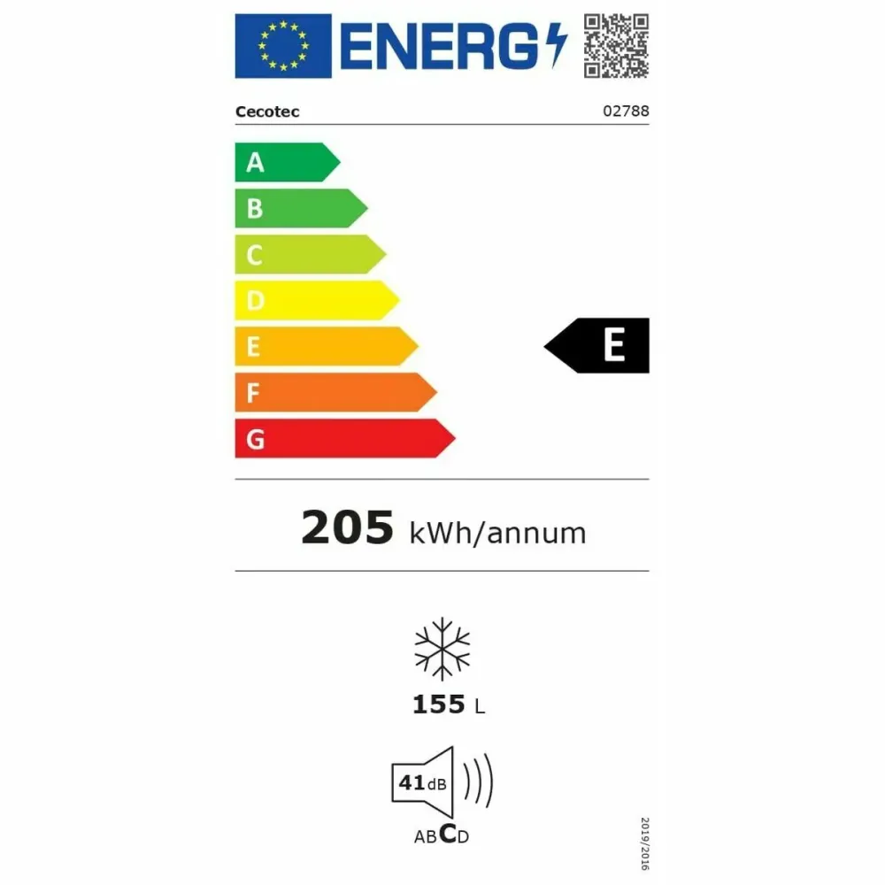 Cecotec Congelatore verticale No Frost Bolero CoolMarket UF 155 Bianco 155 L E