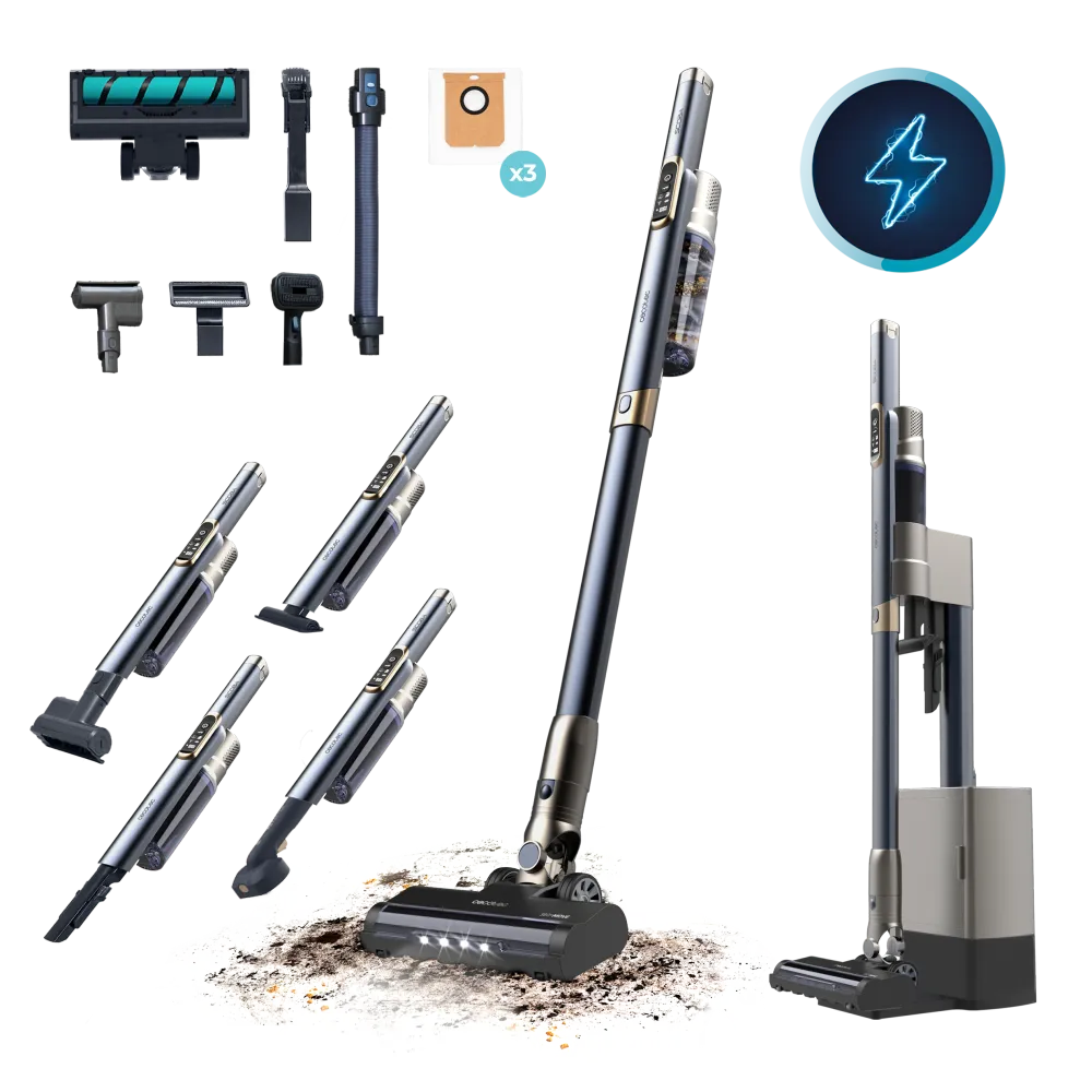 Cecotec Scoba 3000 Station Aspirapolvere 2 1 Verticale e Mano con Autovuotamento Igienico e Leggera