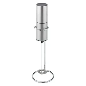 CILIO Cappuccinatore Barista Inox con supporto 21 cm