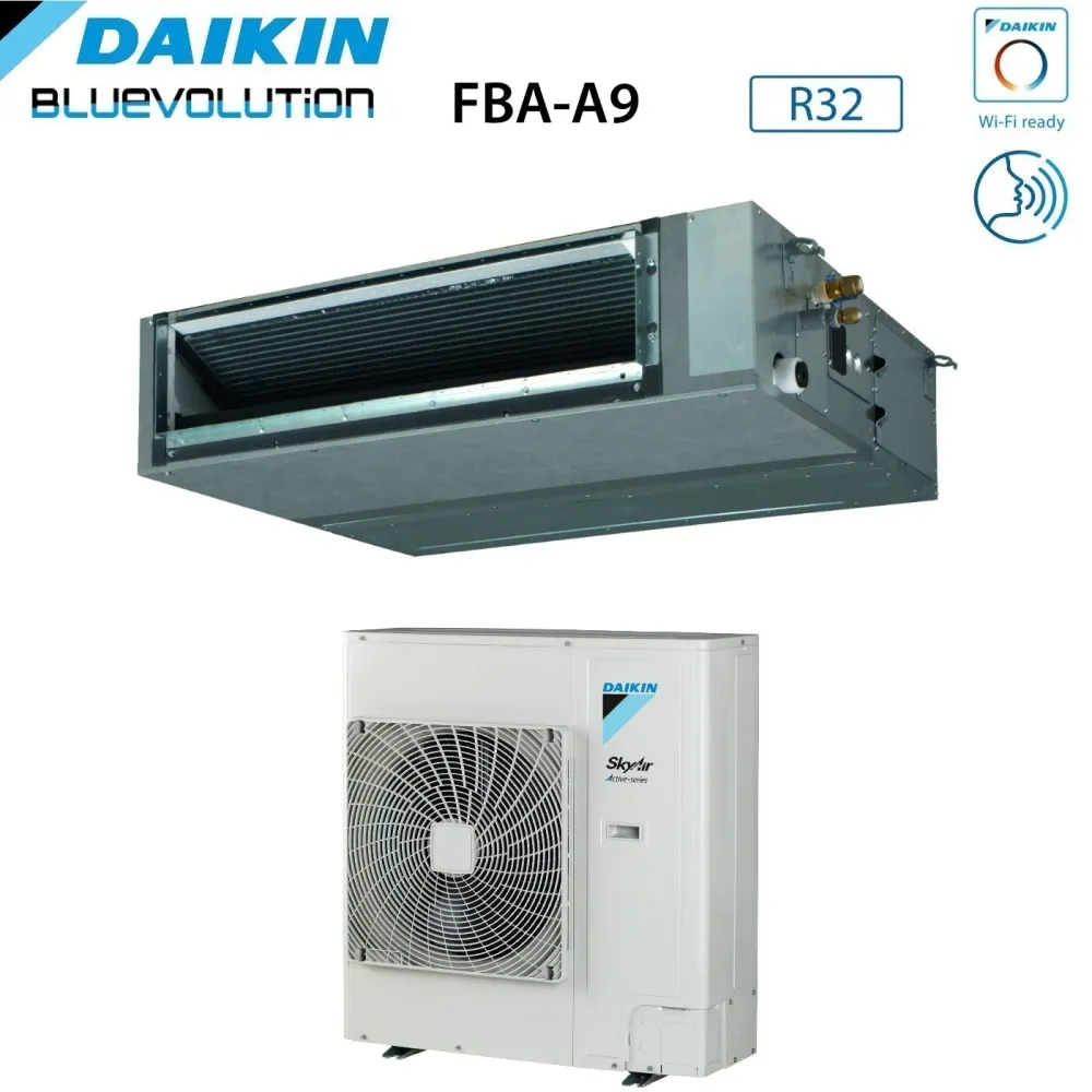 Climatizzatore Condizionatore Daikin Bluevolution Canalizzato Canalizzabile Media Prevalenza 48000 Btu FBA140A + AZAS140MY...