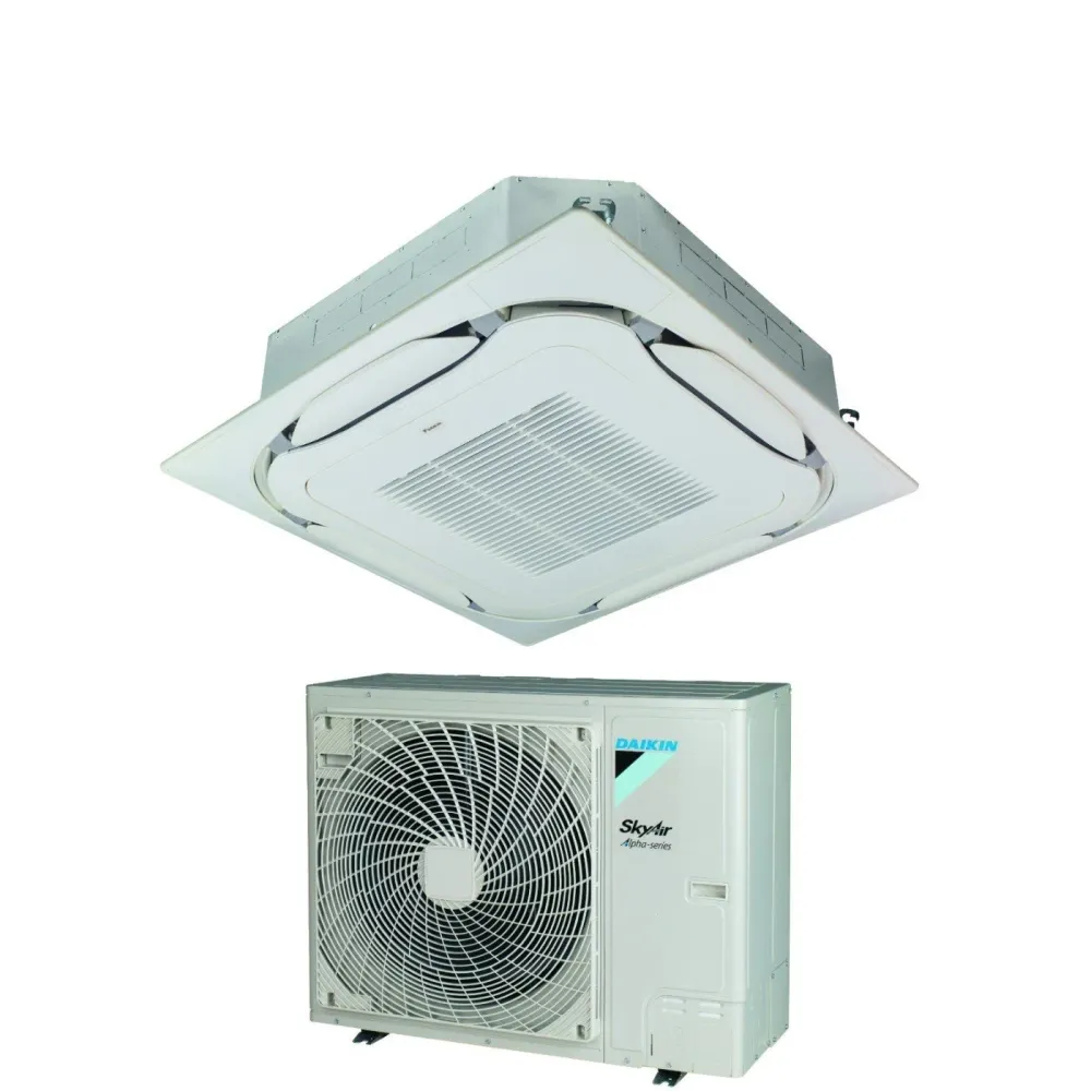 Climatizzatore Condizionatore Daikin Bluevolution Inverter Cassetta Round Flow SkyAir Alpha-Series 42000 Btu FCAG125B + RZ...