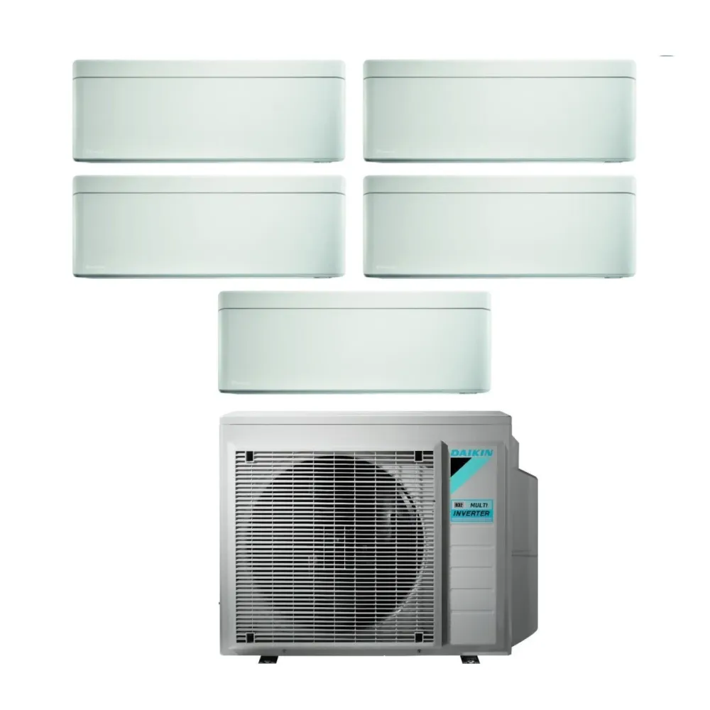 Climatizzatore Condizionatore Daikin Bluevolution Penta Split Inverter serie STYLISH WHITE 7+7+7+7+15 con 5MXM90N R-32 Wi-...