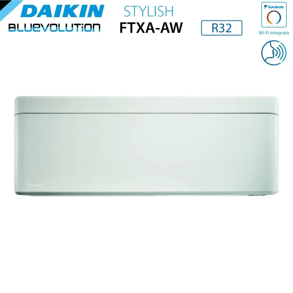 Climatizzatore Condizionatore Daikin Bluevolution Penta Split Inverter serie STYLISH WHITE 7+7+7+7+15 con 5MXM90N R-32 Wi-...