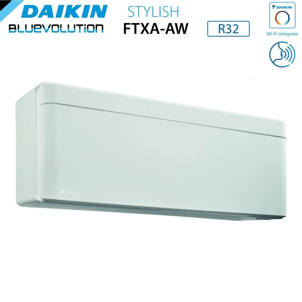 Climatizzatore Condizionatore Daikin Bluevolution Penta Split Inverter serie STYLISH WHITE 7+7+7+7+15 con 5MXM90N R-32 Wi-...
