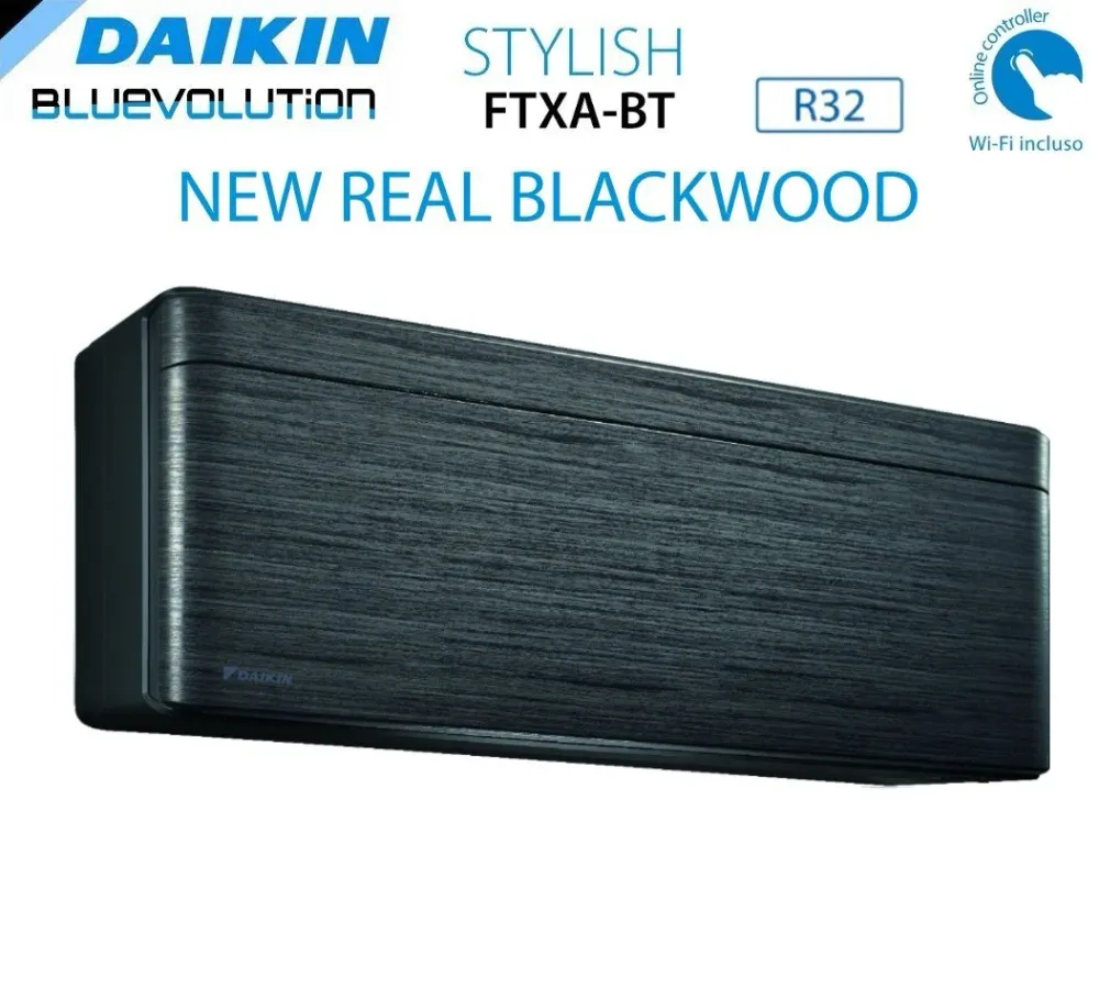 Climatizzatore Condizionatore Daikin Bluevolution Penta Split Inverter serie FTXA-BT STYLISH REAL BLACKWOOD 7+7+7+7+7 con...