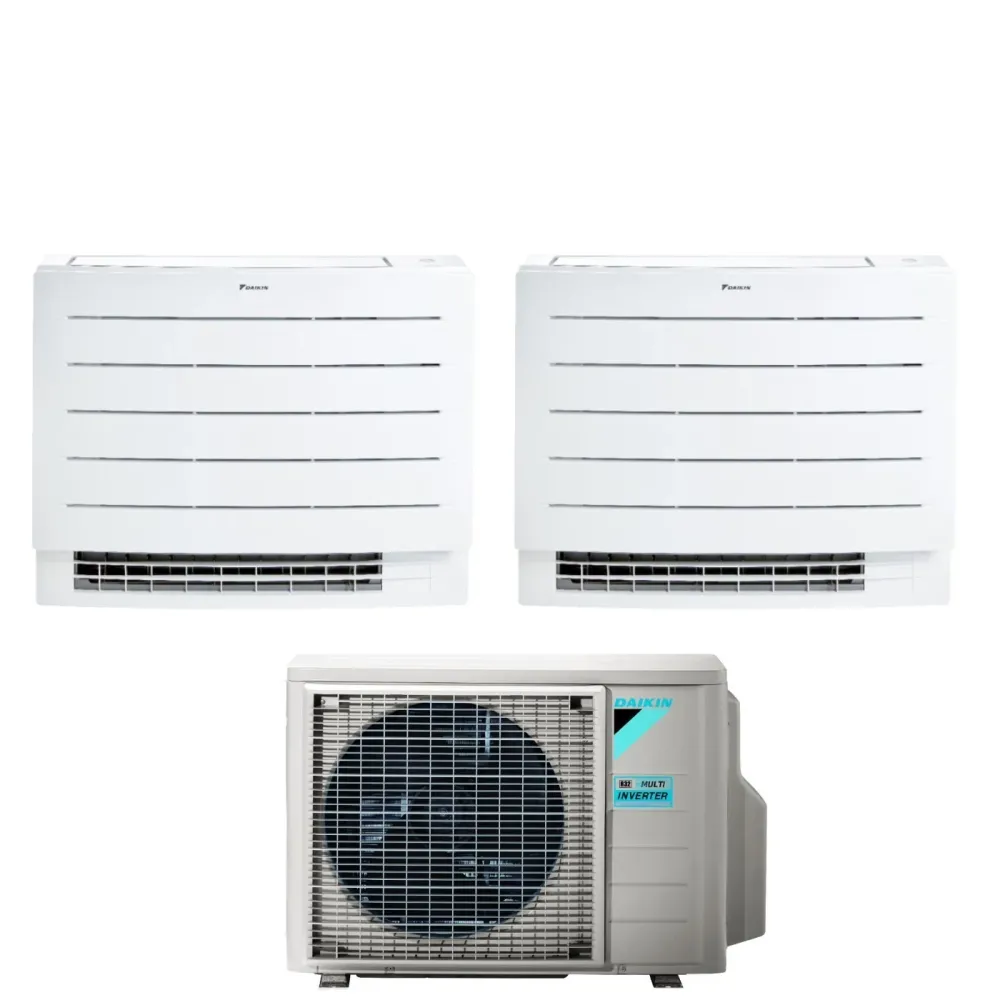 Climatizzatore Condizionatore Daikin Pavimento Dual Split serie PERFERA FVXM- 9+9 con 2MXM40A R-32 Wi-Fi Integrato 9000+90...